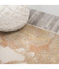 CONTEMPORARY POP Area Rug Petalo Abstract Two-Tone Modern Orange/Beige/Cream 5 ft. x 8 ft. Area Rug