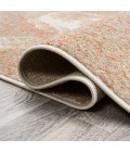 CONTEMPORARY POP Area Rug Petalo Abstract Two-Tone Modern Orange/Beige/Cream 2 ft. x 8 ft. Runner Rug