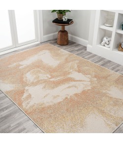 Jonathany Contemporary Pop CTP200A Orange/Beige/Cream Area Rug 5 ft. 3 in. X 8 ft. Rectangle