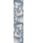 Petalo Abstract Two-Tone Modern Blue/Cream 2 ft. x 8 ft. Runner Rug
