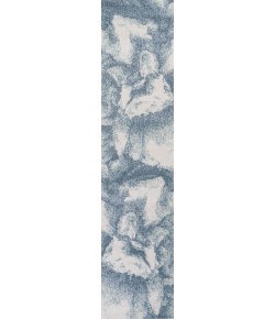 Jonathany Contemporary Pop CTP200B Blue/Cream Area Rug 2 ft. X 8 ft. Runner