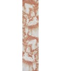 CONTEMPORARY POP Area Rug Petalo Abstract Two-Tone Modern Orange/Cream 2 ft. x 8 ft. Runner Rug
