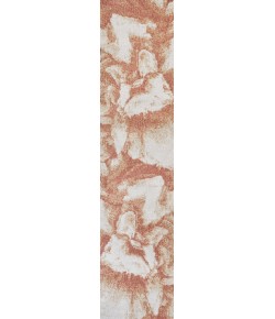Jonathany Contemporary Pop CTP200D Orange/Cream Area Rug 2 ft. X 8 ft. Runner