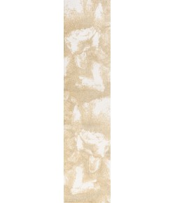 Jonathany Contemporary Pop CTP200E Gold/Cream Area Rug 2 ft. X 8 ft. Runner
