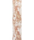 CONTEMPORARY POP Area Rug Marmo Abstract Marbled Modern Orange/Cream 2 ft. x 8 ft. Runner Rug