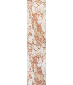 Jonathany Contemporary Pop CTP201A Orange/Cream Area Rug 2 ft. X 8 ft. Runner