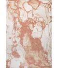 CONTEMPORARY POP Area Rug Marmo Abstract Marbled Modern Orange/Cream 8 ft. x 10 ft. Area Rug