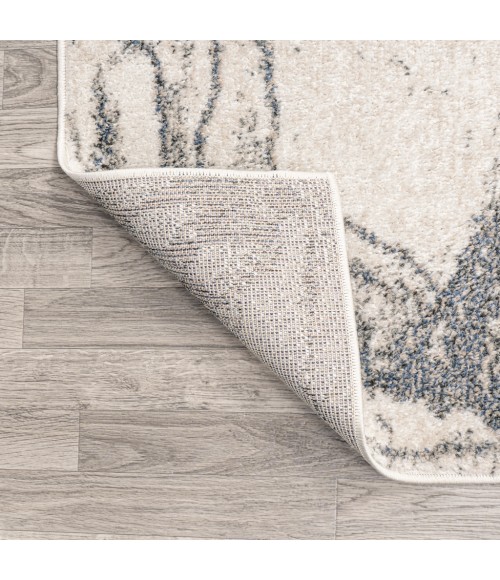 CONTEMPORARY POP Area Rug Marmo Abstract Marbled Modern Gray/Cream 5 ft. x 8 ft. Area Rug
