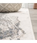 CONTEMPORARY POP Area Rug Marmo Abstract Marbled Modern Gray/Cream 5 ft. x 8 ft. Area Rug