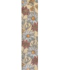 CONTEMPORARY POP Area Rug Dizi Modern Botanical Wildflower Yellow/Ivory/Red 2 ft. x 8 ft. Runner Rug