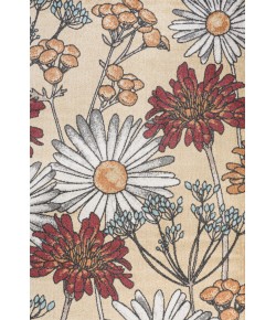 Jonathany Contemporary Pop CTP203A Yellow/Ivory/Red Area Rug 7 ft. 10 in. X 10 ft. Rectangle