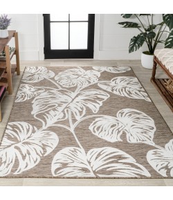 Jonathany Hawaii HWC100B Brown/Ivory Area Rug 5 ft. 3 in. X 7 ft. 7 in. Rectangle