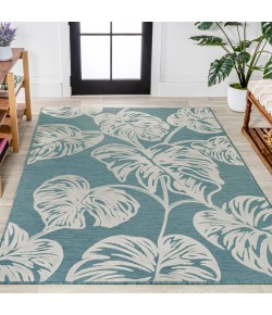 Jonathany Hawaii HWC100C Blue/Ivory Area Rug 5 ft. 3 in. X 7 ft. 7 in. Rectangle