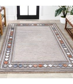 Jonathany Hawaii HWC102A Brown/Ivory Area Rug 3 ft. 1 in. X 5 ft. Rectangle