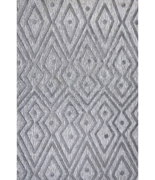 Balansat Moroccan Diamond Dark Gray 8 ft. x 10 ft. Indoor/Outdoor Area Rug