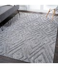 Balansat Moroccan Diamond Dark Gray 8 ft. x 10 ft. Indoor/Outdoor Area Rug