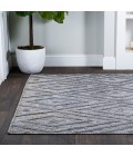 Balansat Moroccan Diamond Dark Gray 8 ft. x 10 ft. Indoor/Outdoor Area Rug
