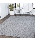 Balansat Moroccan Diamond Dark Gray 8 ft. x 10 ft. Indoor/Outdoor Area Rug