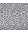 Balansat Moroccan Diamond Dark Gray 5' Square Indoor/Outdoor Area Rug