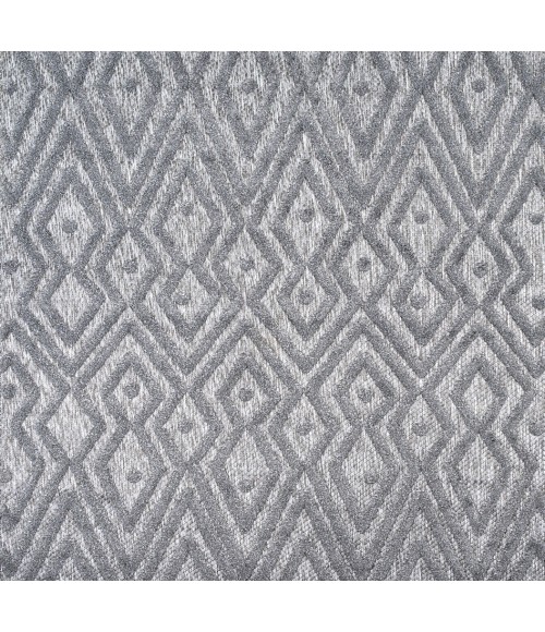 Balansat Moroccan Diamond Dark Gray 5' Square Indoor/Outdoor Area Rug