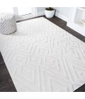 Balansat Moroccan Diamond Ivory 5 ft. x 8 ft. Indoor/Outdoor Area Rug