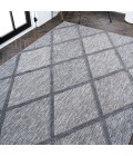 Salines Diamond Trellis Dark Gray 8 ft. x 10 ft. Indoor/Outdoor Area Rug