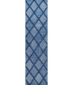 Jonathany Ibiza IBZ101B Navy Area Rug 2 ft. 2 in. X 8 ft. Runner