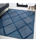 IBIZA Area Rug Salines Diamond Trellis Navy 3 ft. x 5 ft. Indoor/Outdoor Area Rug