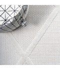 IBIZA Area Rug Salines Diamond Trellis Ivory 2 ft. x 8 ft. Indoor/Outdoor Runner Rug