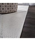 IBIZA Area Rug Salines Diamond Trellis Ivory 2 ft. x 8 ft. Indoor/Outdoor Runner Rug