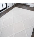 Salines Diamond Trellis Ivory 4 ft. x 6 ft. Indoor/Outdoor Area Rug