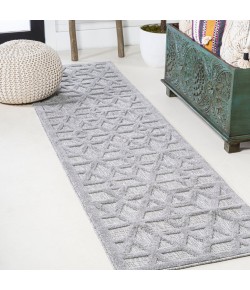 Jonathany Ibiza IBZ102C Light Gray Area Rug 2 ft. 2 in. X 8 ft. Runner