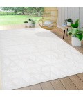 IBIZA Area Rug Talaia Neutral Geometric Ivory 4 ft. x 6 ft. Indoor/Outdoor Area Rug