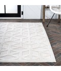 IBIZA Area Rug Talaia Neutral Geometric Ivory 4 ft. x 6 ft. Indoor/Outdoor Area Rug