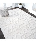 IBIZA Area Rug Talaia Neutral Geometric Ivory 4 ft. x 6 ft. Indoor/Outdoor Area Rug