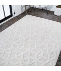 IBIZA Area Rug Talaia Neutral Geometric Ivory 4 ft. x 6 ft. Indoor/Outdoor Area Rug