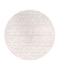 IBIZA Area Rug Talaia Neutral Geometric Ivory 5' Round Indoor/Outdoor Area Rug
