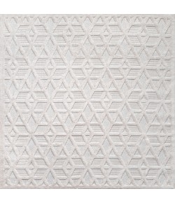 Jonathany Ibiza IBZ102D Ivory Area Rug 5 ft. 3 in. X 5 ft. 3 in. Square