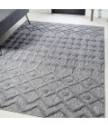 IBIZA Area Rug Peralta Moroccan Diamond Dark Gray 4 ft. x 6 ft. Indoor/Outdoor Area Rug