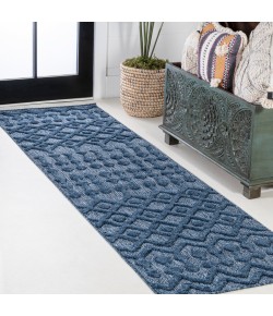 Jonathany Ibiza IBZ103B Navy Area Rug 2 ft. 2 in. X 8 ft. Runner