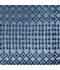 Peralta Moroccan Diamond Navy 5' Square Indoor/Outdoor Area Rug