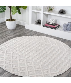 Jonathany Ibiza IBZ103D Ivory Area Rug 5 ft. 3 in. X 5 ft. 3 in. Round