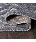 IBIZA Area Rug Portmany Neutral Diamond Trellis Dark Gray 5' Square Indoor/Outdoor Area Rug