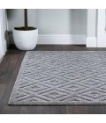 Portmany Neutral Diamond Trellis Dark Gray 4 ft. x 6 ft. Indoor/Outdoor Area Rug