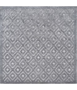 Jonathany Ibiza IBZ104A Dark Gray Area Rug 5 ft. 3 in. X 5 ft. 3 in. Square