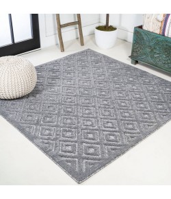 Jonathany Ibiza IBZ104A Dark Gray Area Rug 5 ft. 3 in. X 5 ft. 3 in. Square