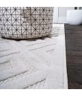 IBIZA Area Rug Portmany Neutral Diamond Trellis Ivory 5' Square Indoor/Outdoor Area Rug