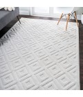IBIZA Area Rug Portmany Neutral Diamond Trellis Ivory 3 ft. x 5 ft. Indoor/Outdoor Area Rug