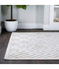 IBIZA Area Rug Portmany Neutral Diamond Trellis Ivory 3 ft. x 5 ft. Indoor/Outdoor Area Rug