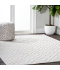 IBIZA Area Rug Portmany Neutral Diamond Trellis Ivory 3 ft. x 5 ft. Indoor/Outdoor Area Rug
